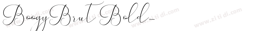 BoogyBrut Bold字体转换